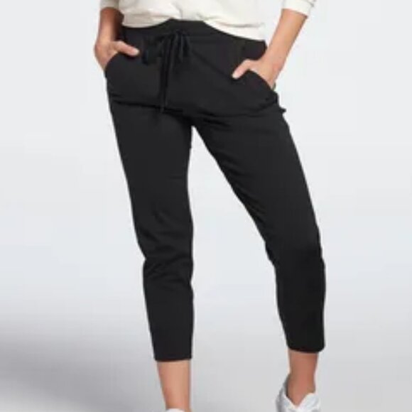 NWT CALIA by Carrie Journey Collection High Rise Joggers in Black Size Large - Picture 1 of 8